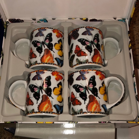 Butterfly coffee cups - Picture 3 of 4